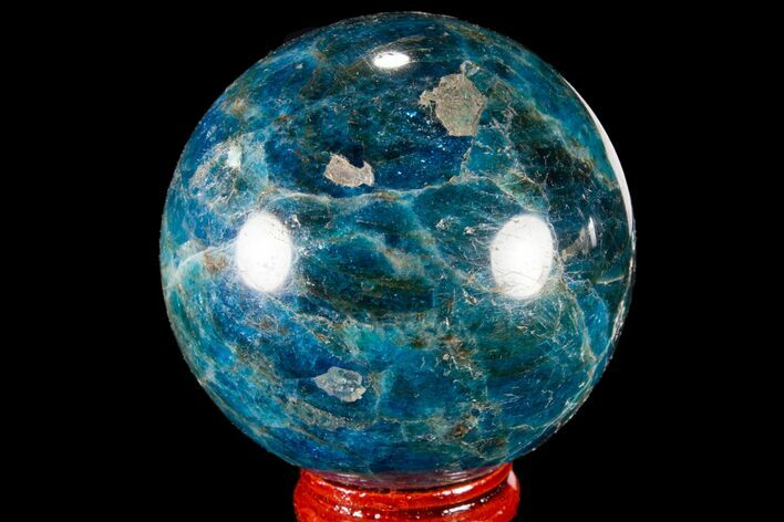 Bright Blue Apatite Sphere - Madagascar #78725